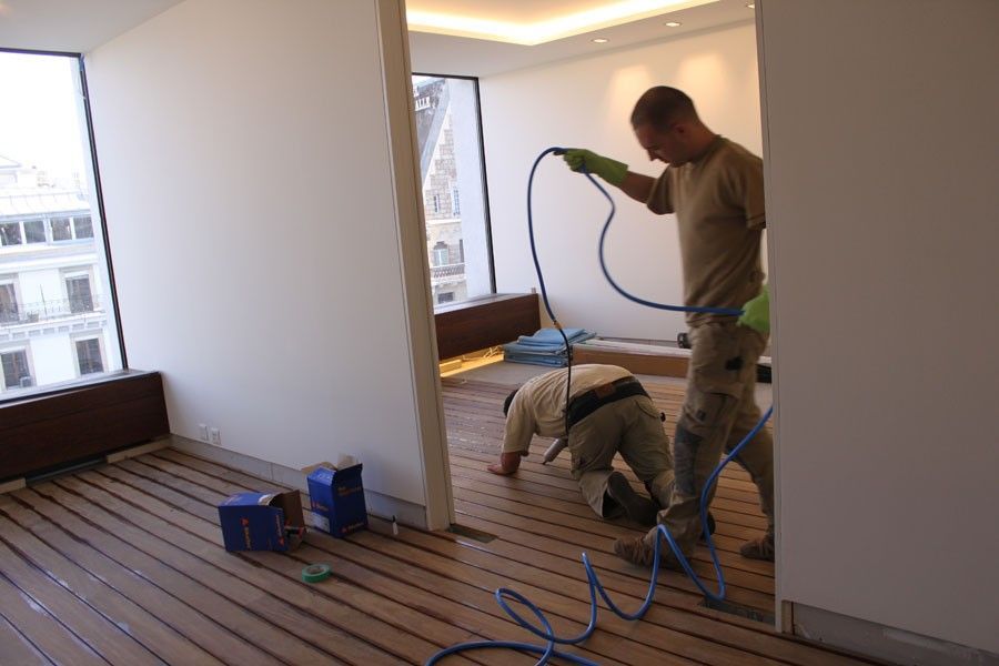 nettoyage du parquet