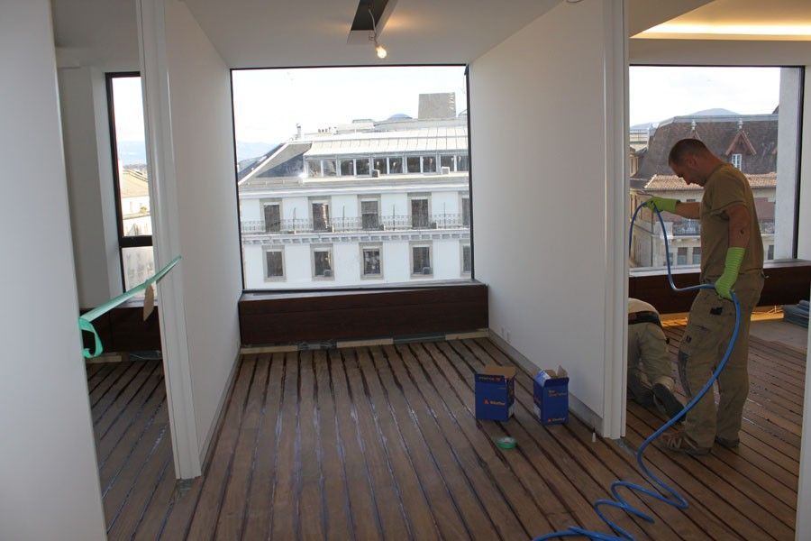 nettoyage du parquet