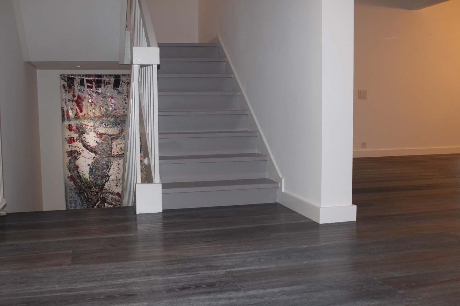 parquet sur les marches d'un escalier