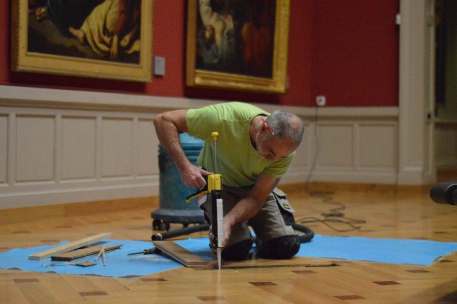 polissage de parquet