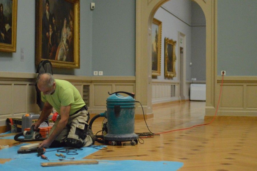 polissage de parquet