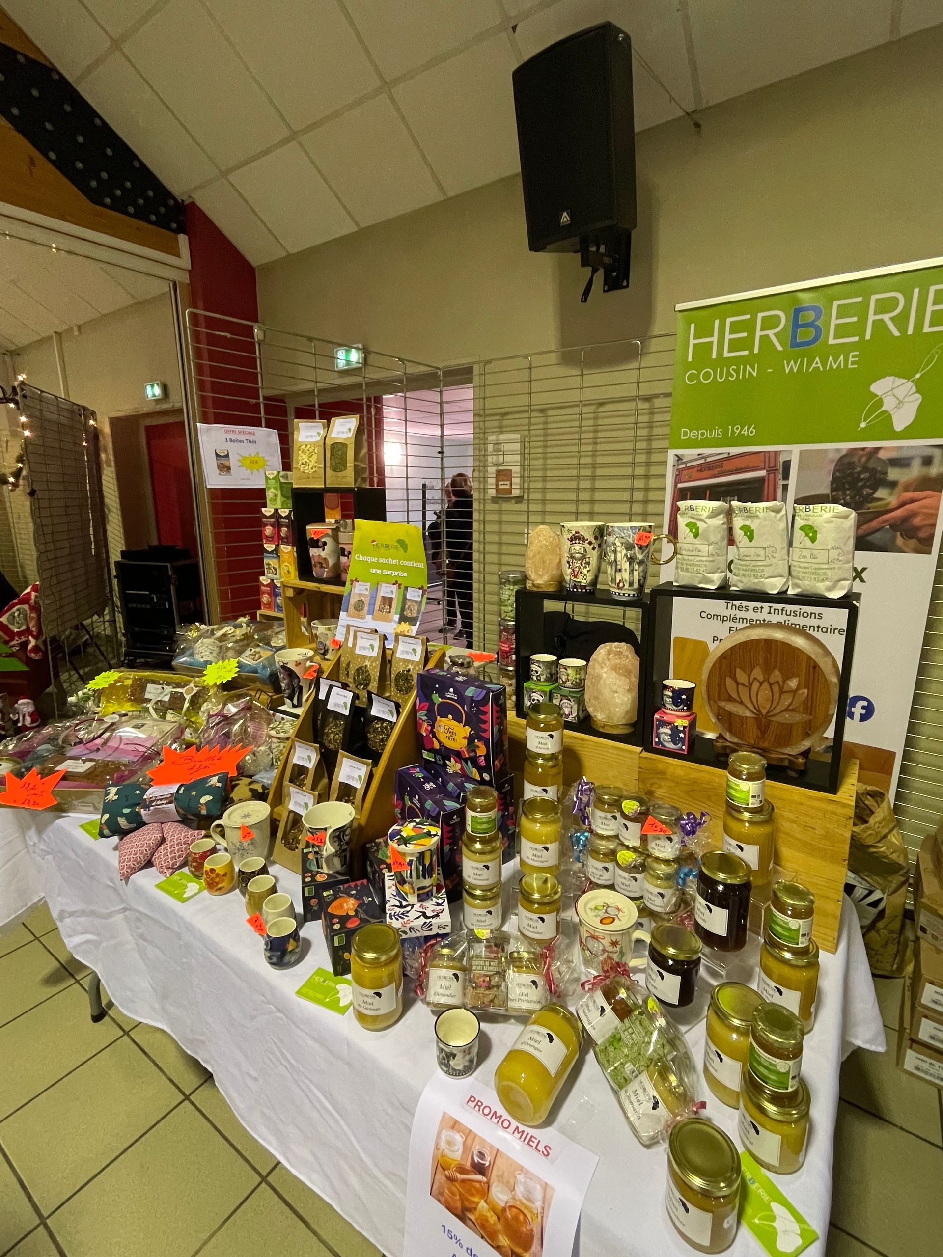 photo du stand du marché de Noël de Leers en Décembre 2925 