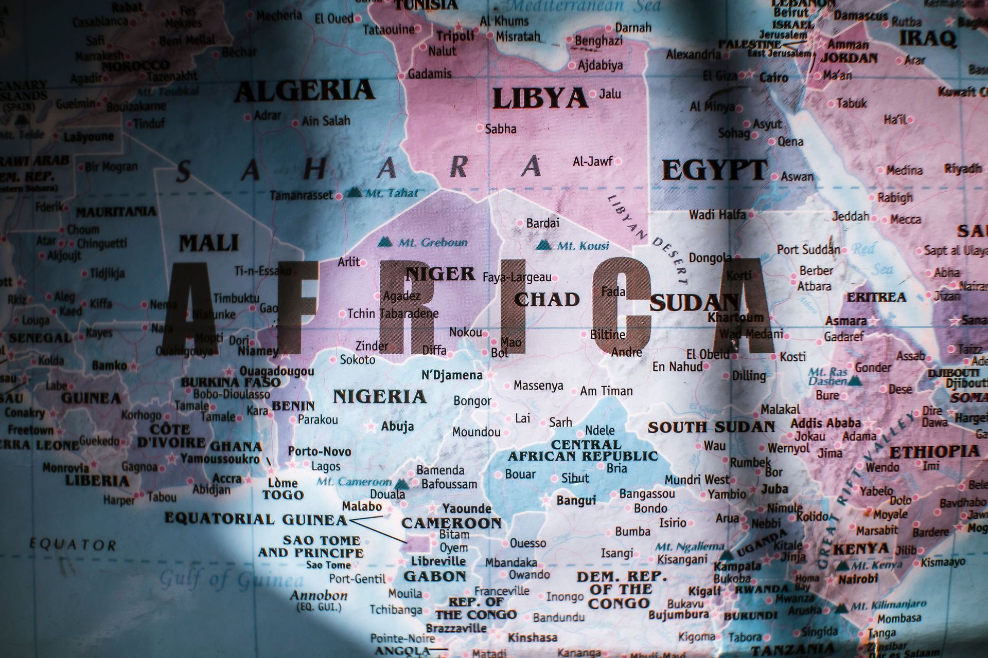 Carte de l'Afrique