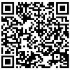 Código QR en blanco y negro centrado sobre un fondo blanco.