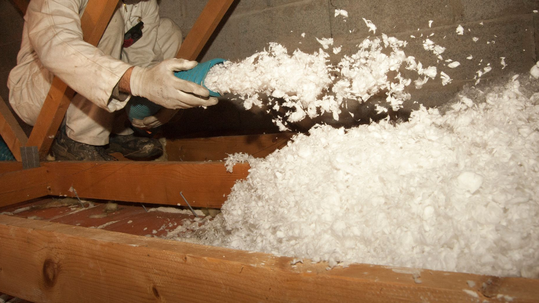 Isolant soufflé.