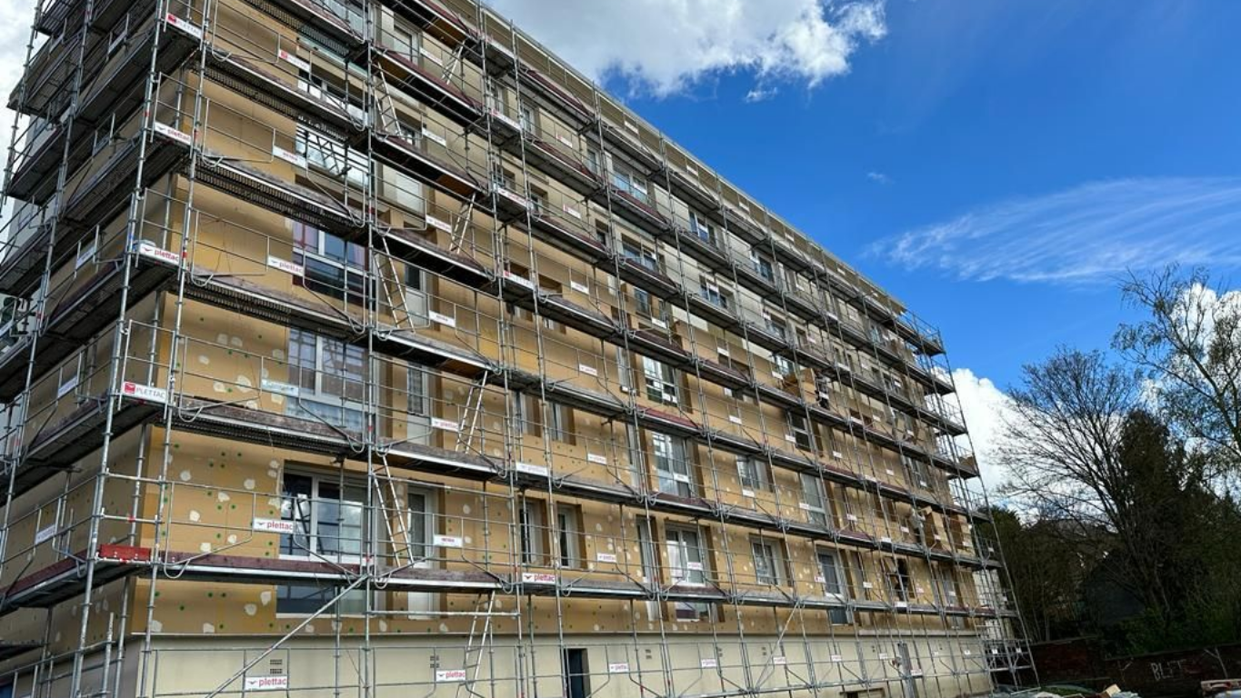 Isolation extérieure à la laine de roche