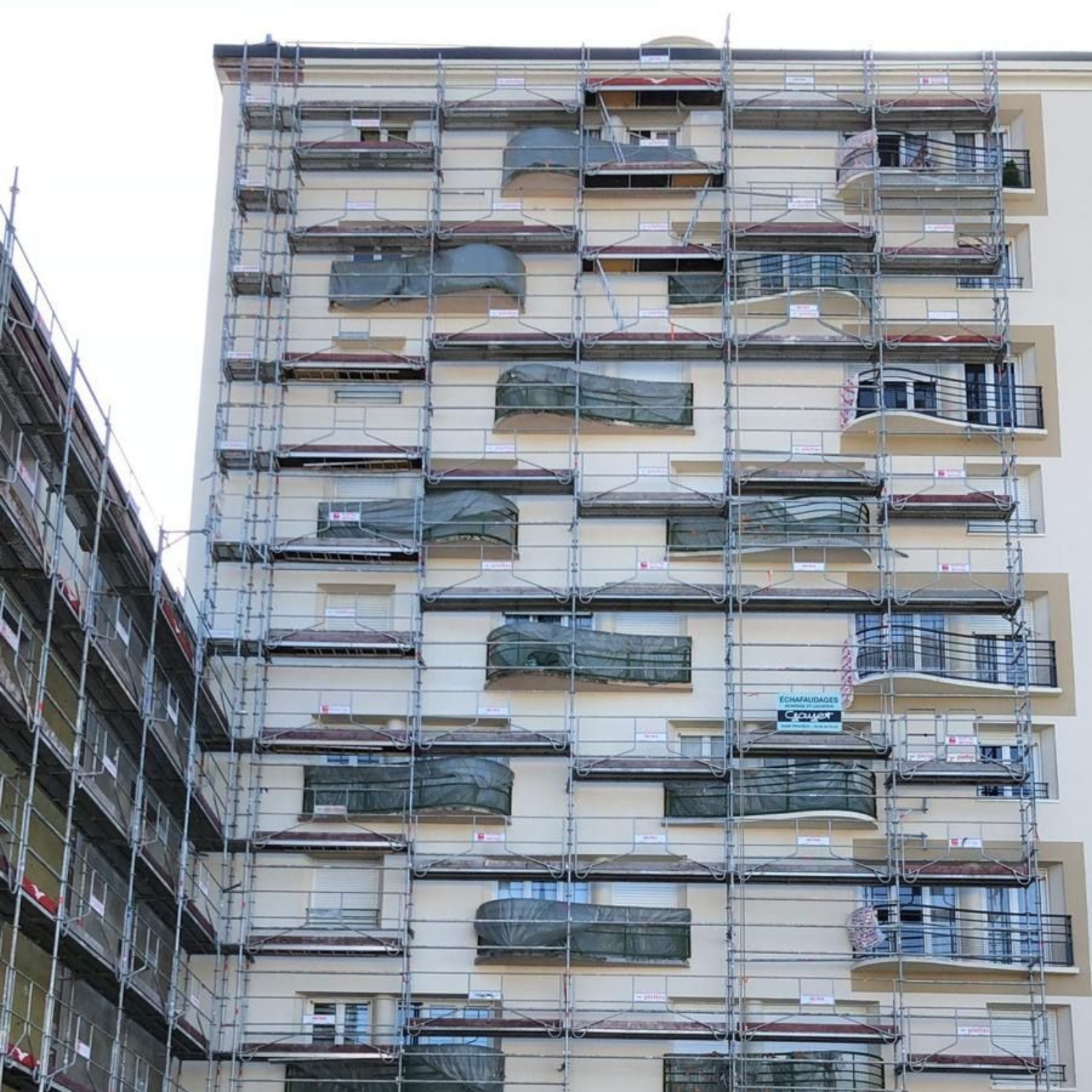 ITE en polystyrène d'un bâtiment