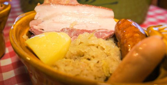Choucroute au baeckeoffe