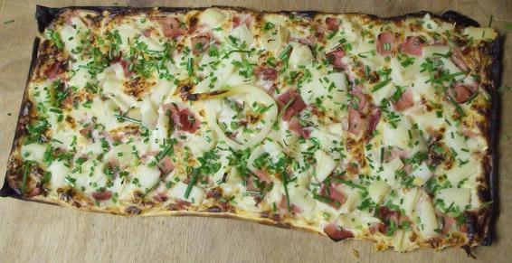 Tarte flambée asperge