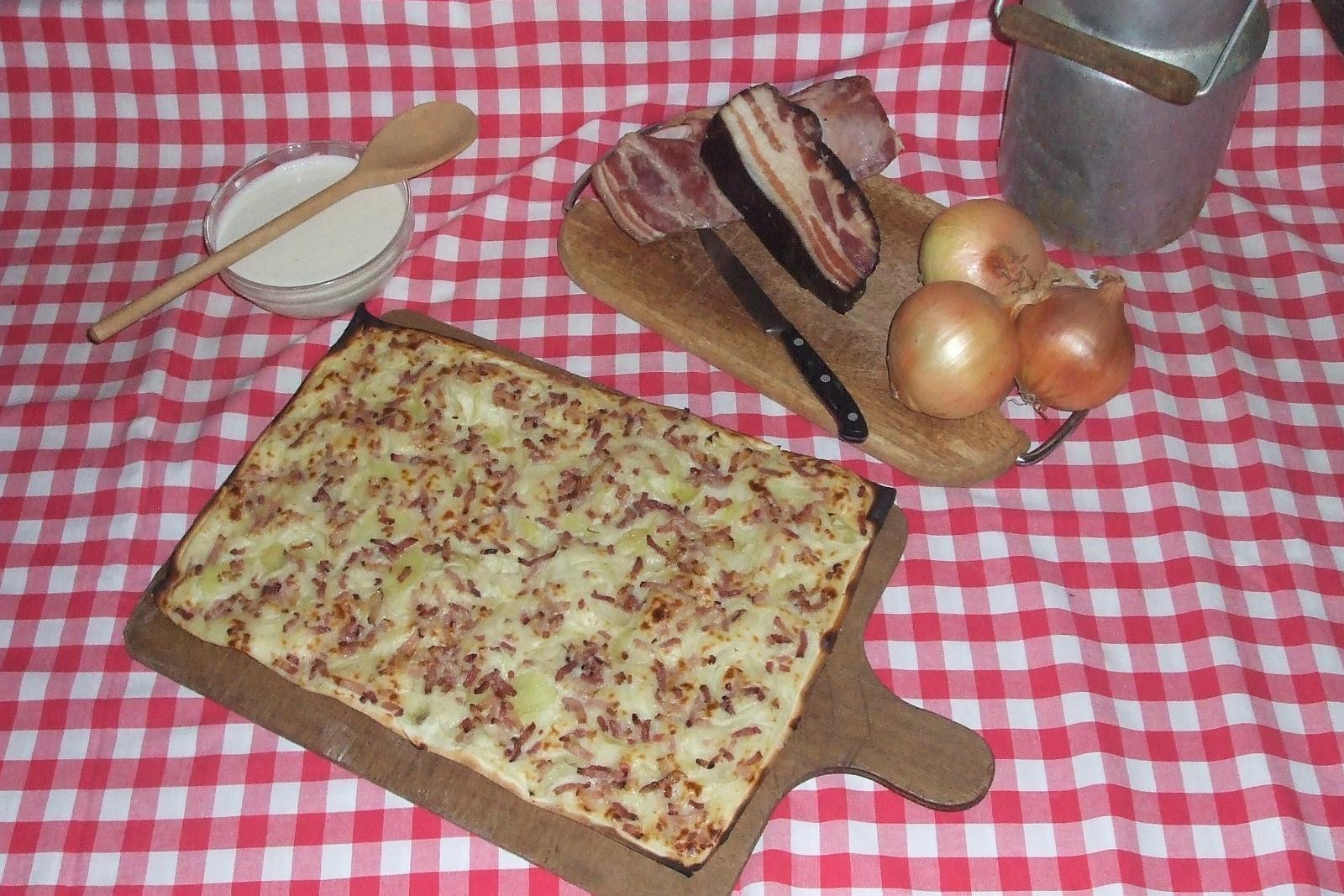 Tarte flambée munster