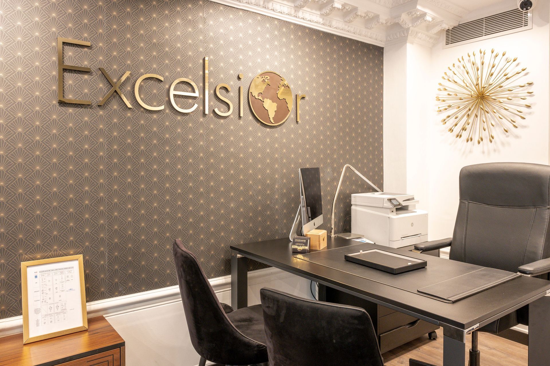 Les bureaux de l'entreprise vus de l'intérieur