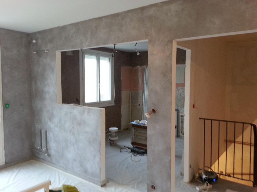 Pose de cloisons murs