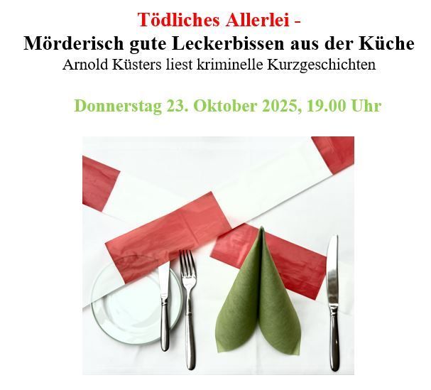 Mörderisches zwischen Cornwal und Niederrhein