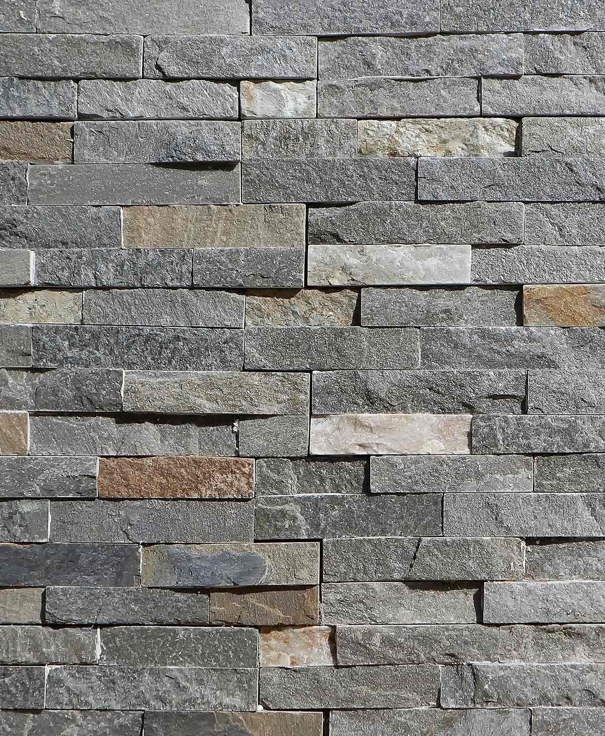 Plaquettes de parement en gros plan