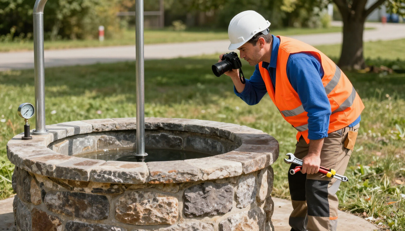 Interior de la clínica Playfisio; logotipo verde en la pared, paneles de madera, silla y mesa.