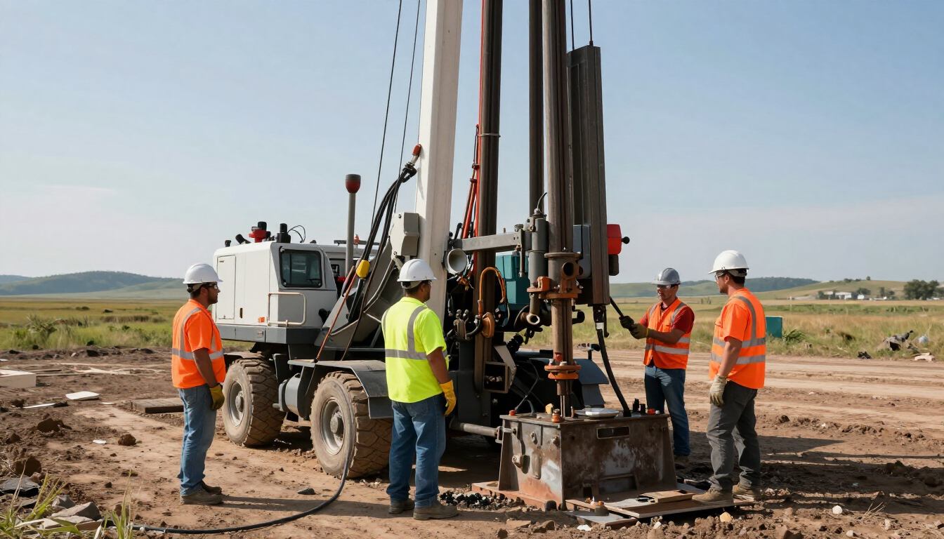 Interior de la clínica Playfisio; logotipo verde en la pared, paneles de madera, silla y mesa.