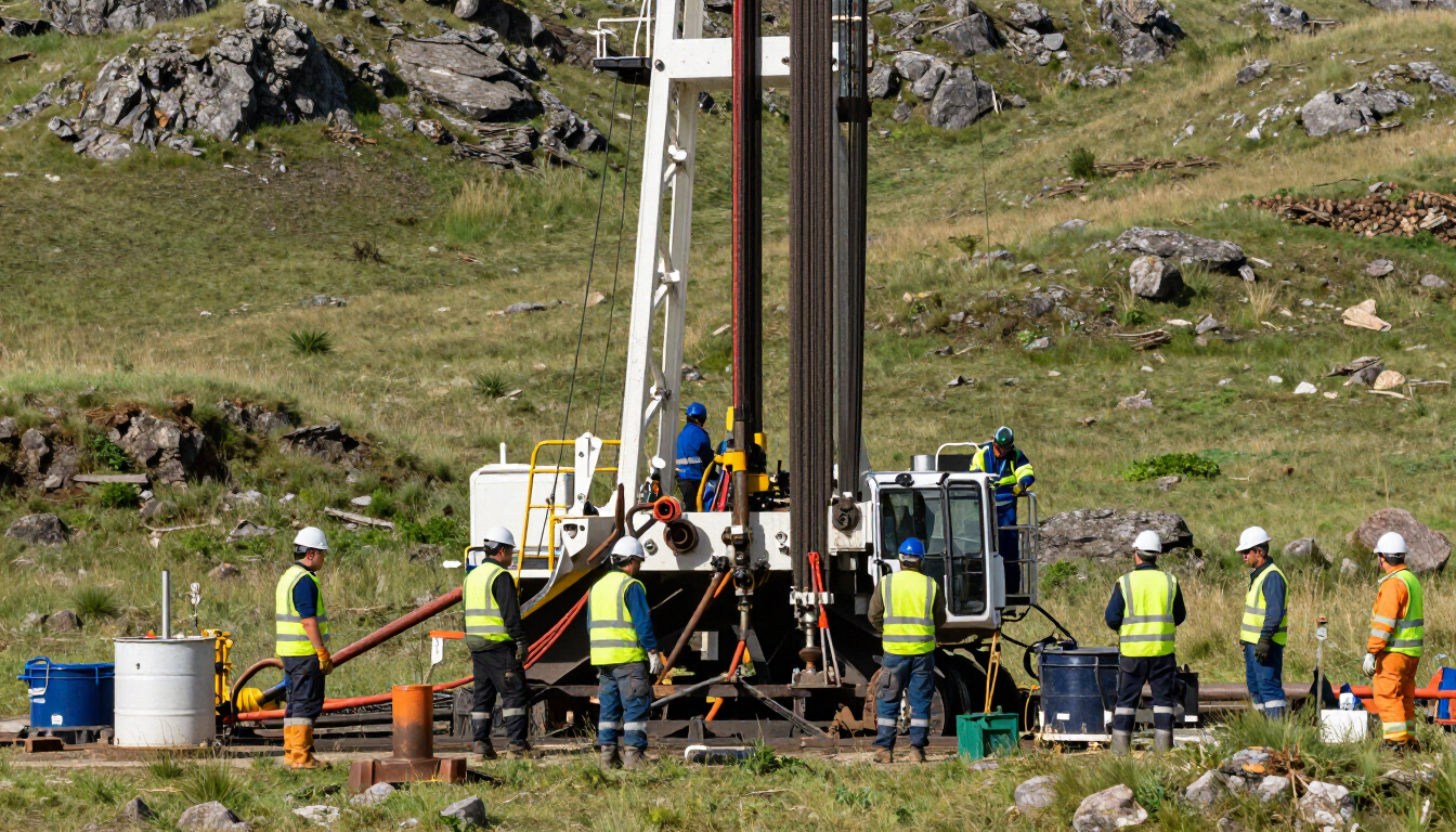 Interior de la clínica Playfisio; logotipo verde en la pared, paneles de madera, silla y mesa.