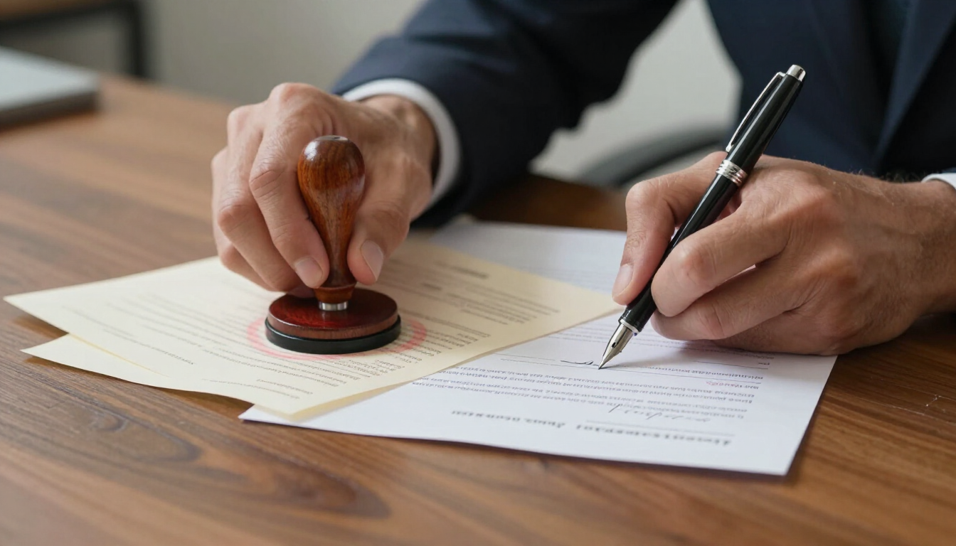 Interior de la clínica Playfisio; logotipo verde en la pared, paneles de madera, silla y mesa.