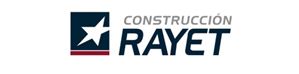 Un logotipo para la empresa constructora Rayet con una estrella en el medio.