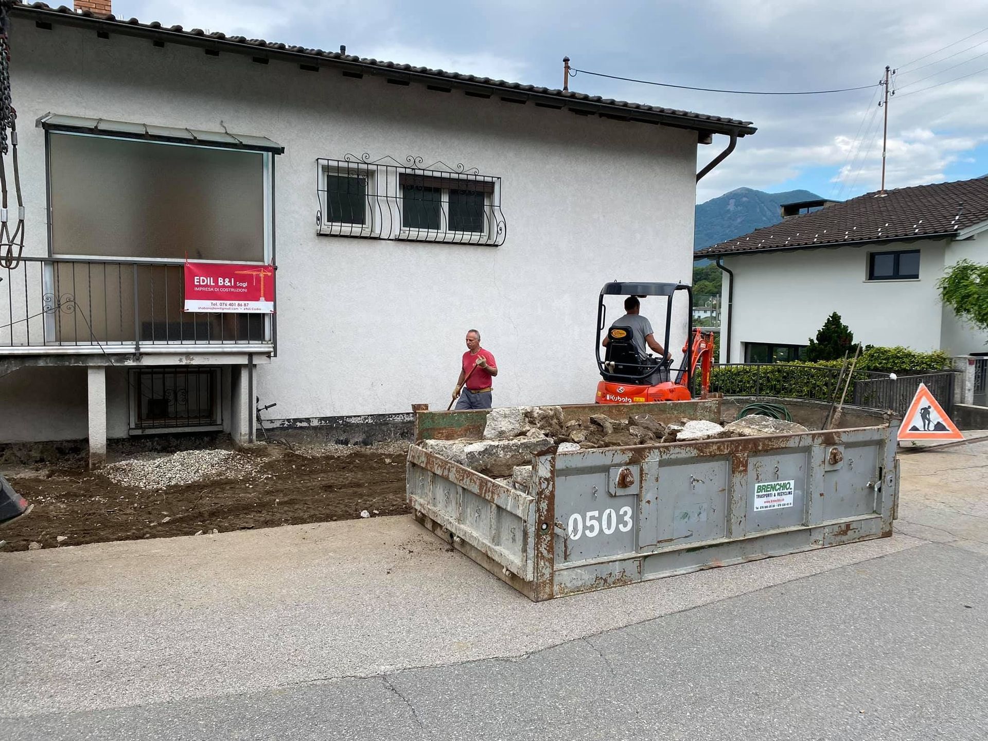 Marciapiede esterno - Edil B - Impresa di costruzioni