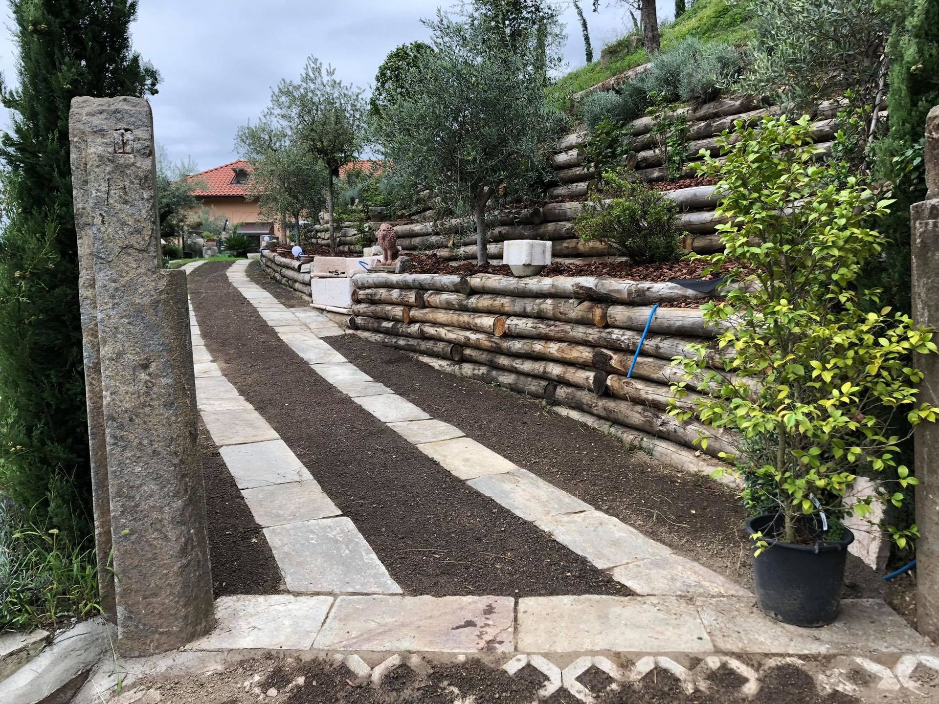 Posa lastre esterne - Edil B - Impresa di costruzioni