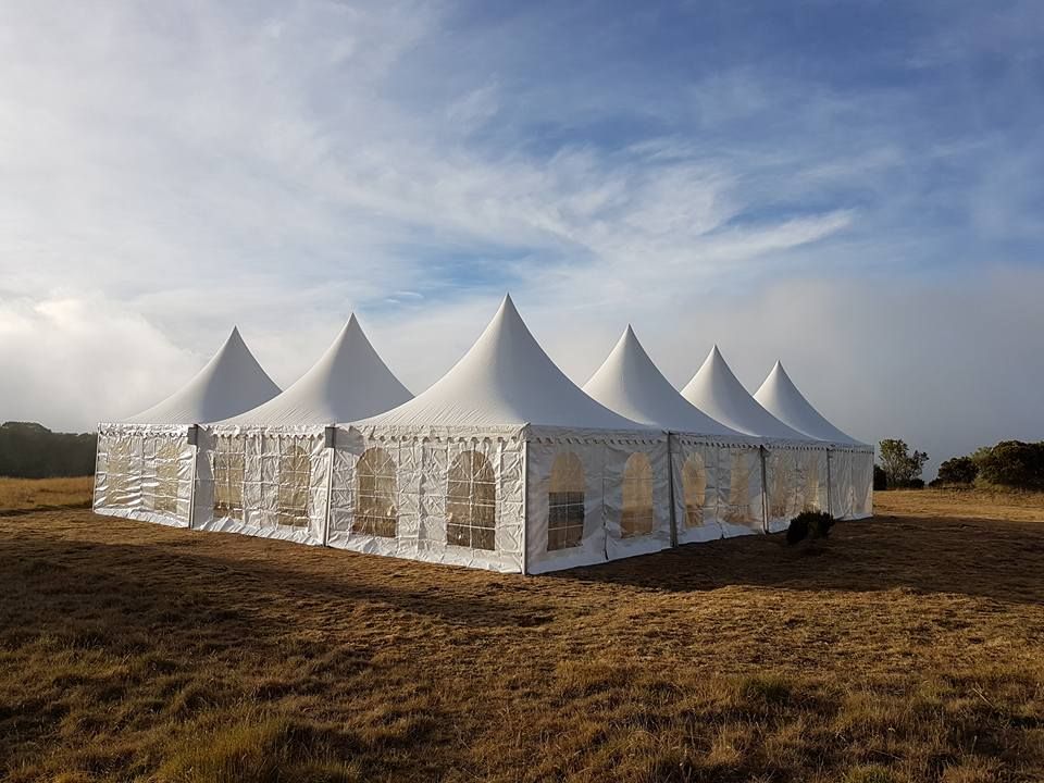 Plusieurs pagodes sur un terrain