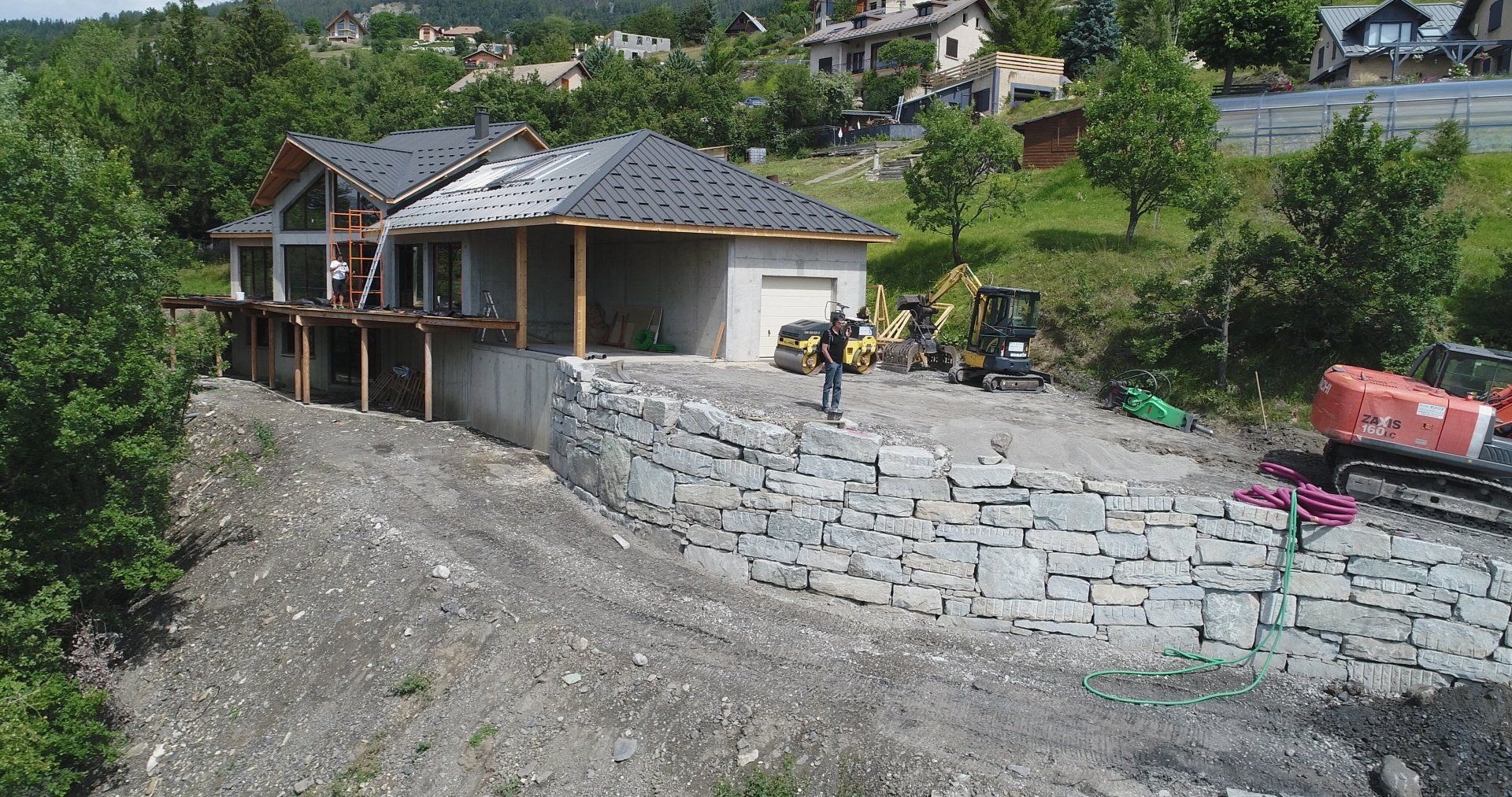 Réalisation de muret