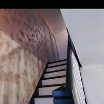 Peinture sur mur d'escalier