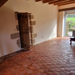 Pièce de vie en aménagement