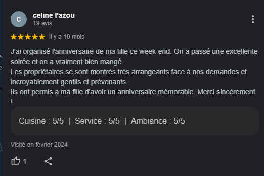 Avis Google 2 du Manoir du Curru