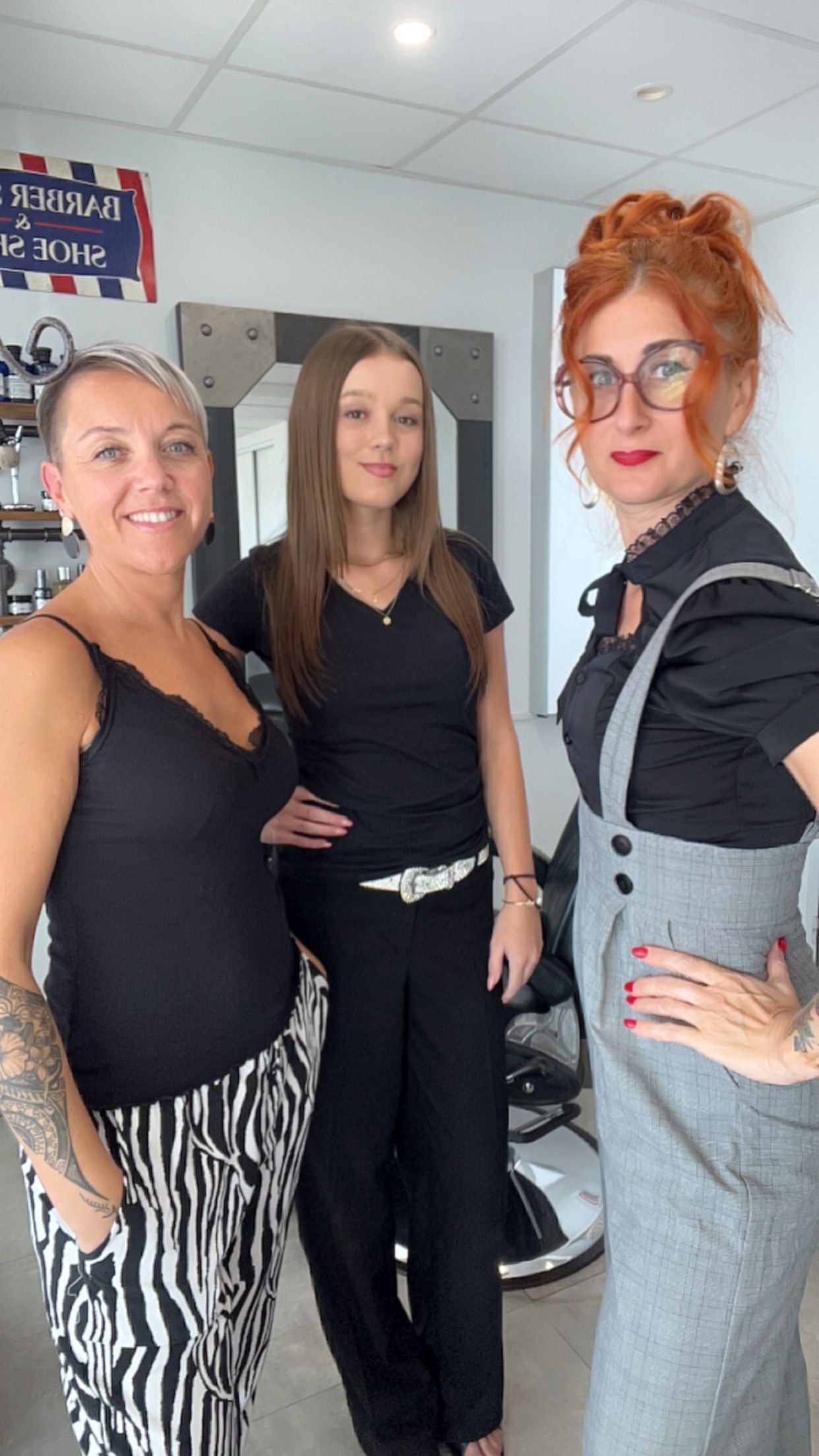 Équipe du salon de coiffure