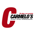 Logo for Carmelo's, a construction company: red 