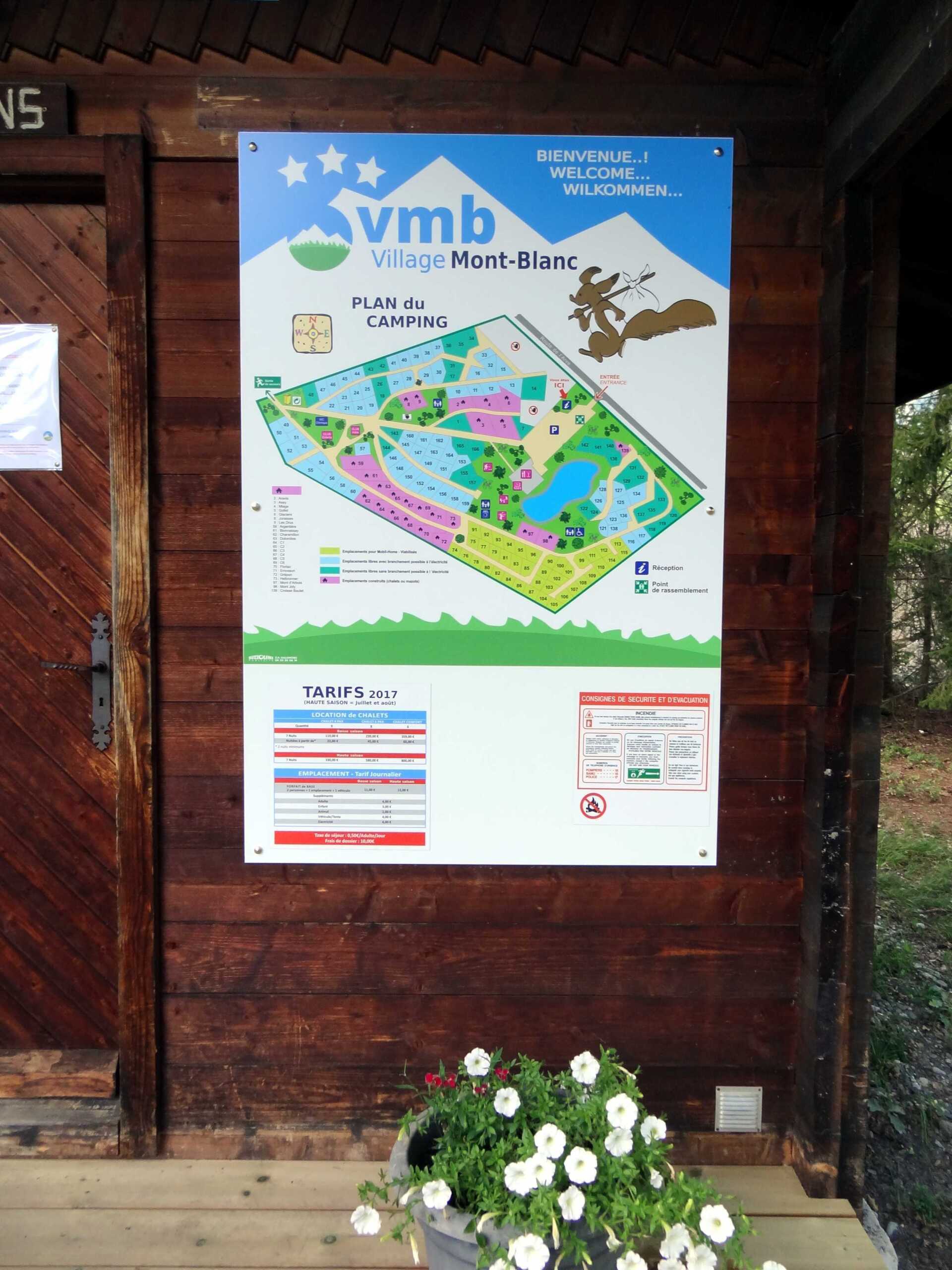 panneau dibond plan camping