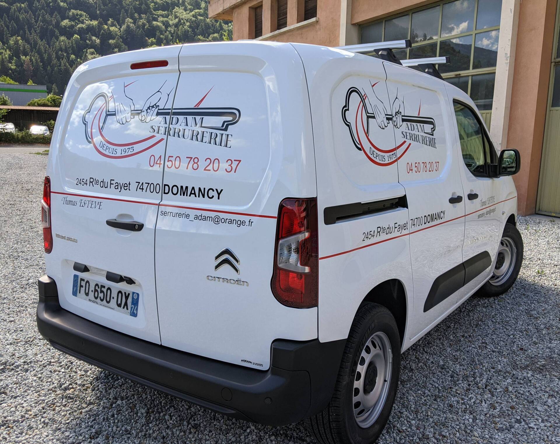 publicité véhicules domancy