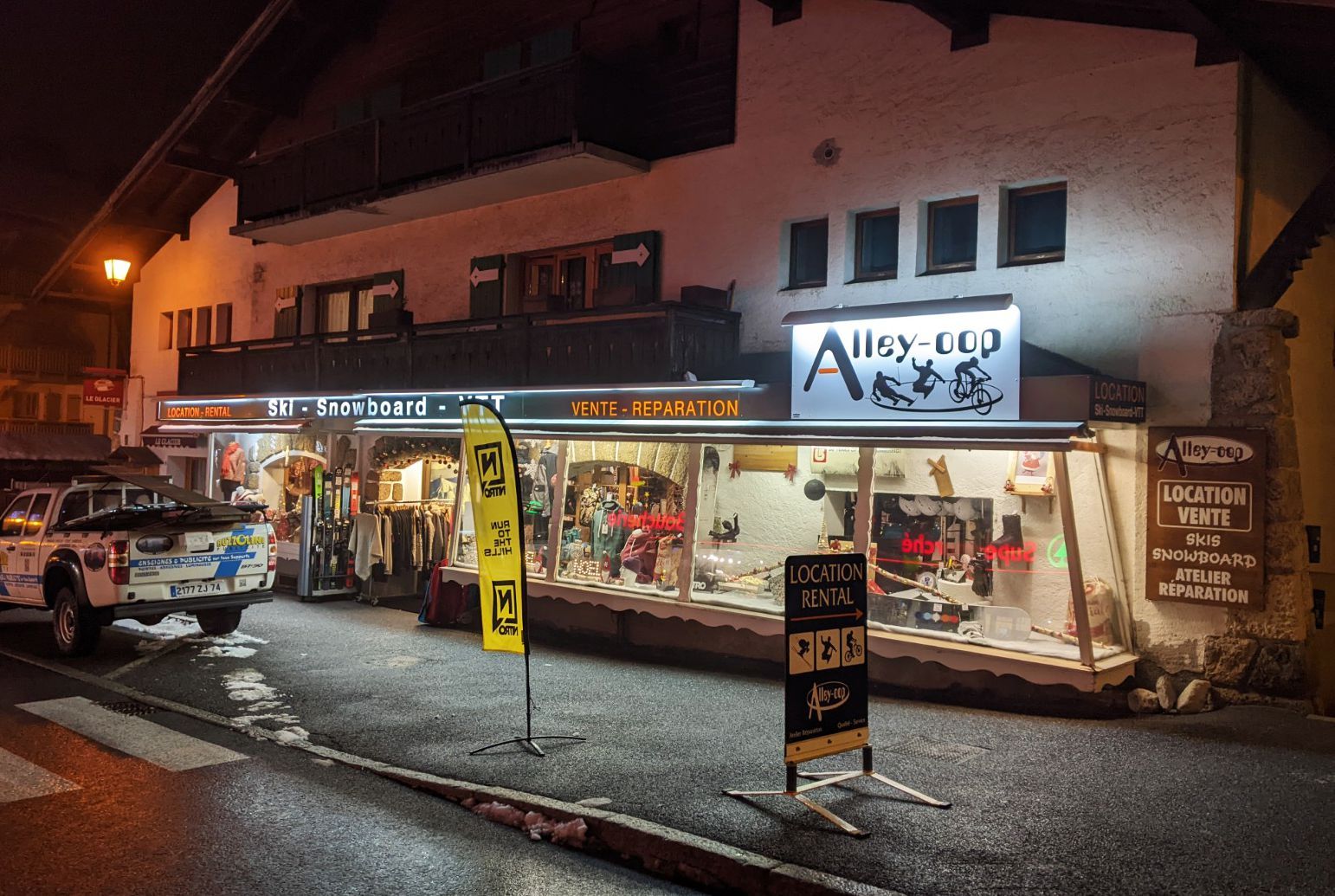 Rampes lumineuses les contamines mont joie