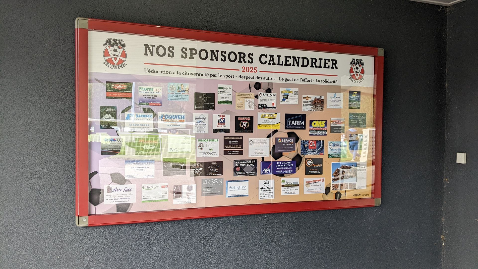 vitrine d'affichage Sallanches
