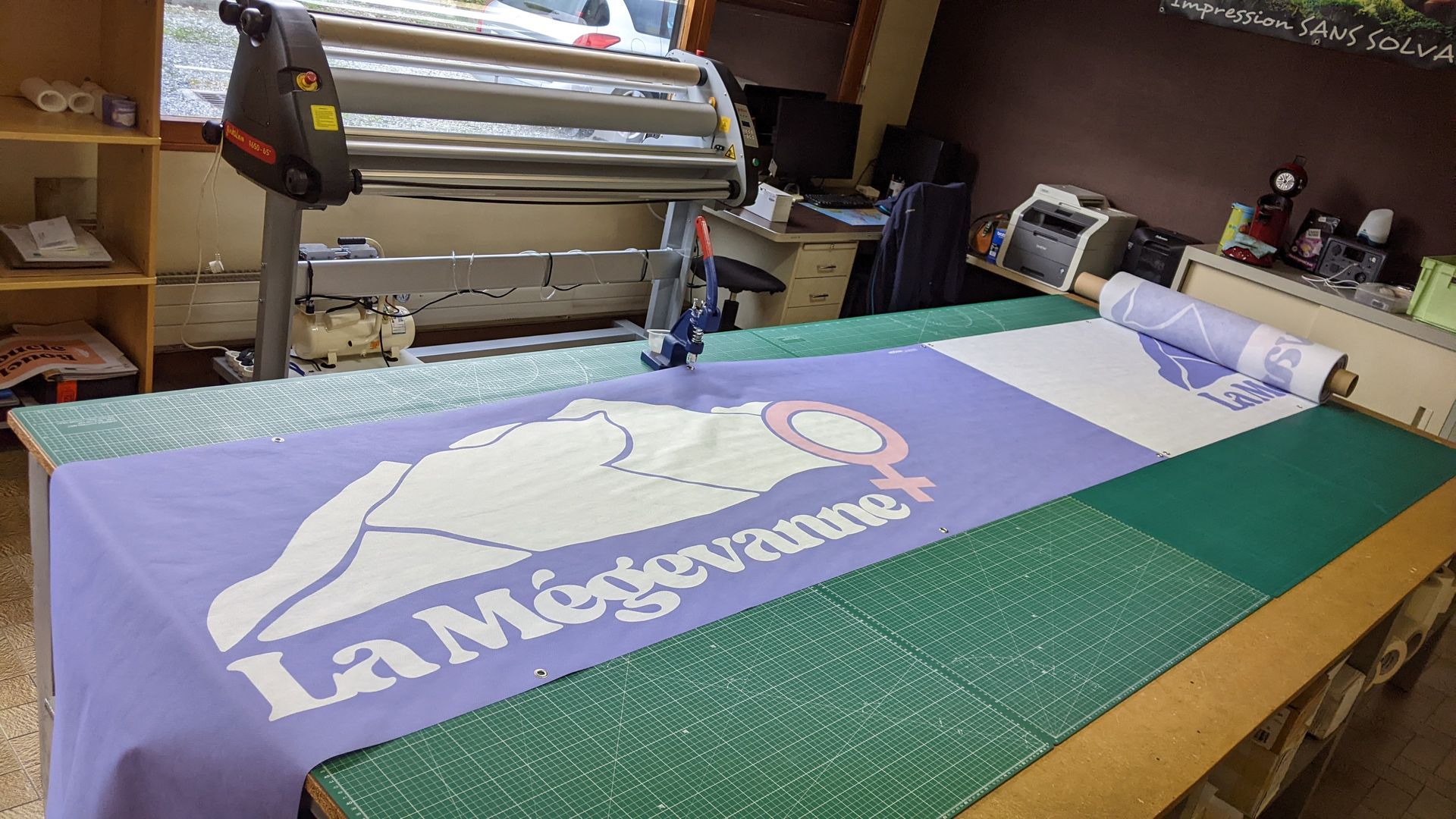 Banderoles rouleau toile écologique impression numérique
