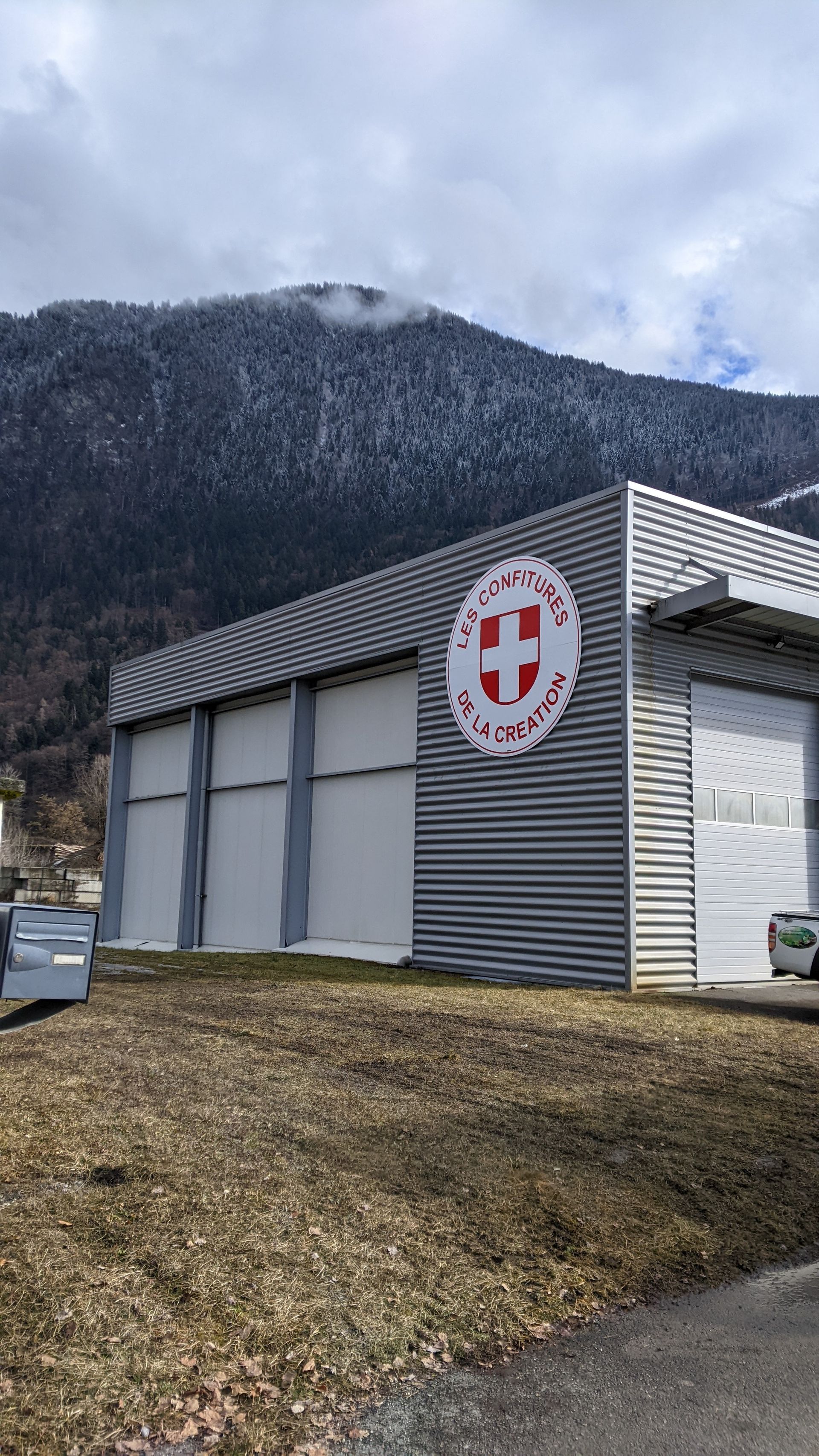 enseigne Le Fayet Saint Gervais adhésif alu
