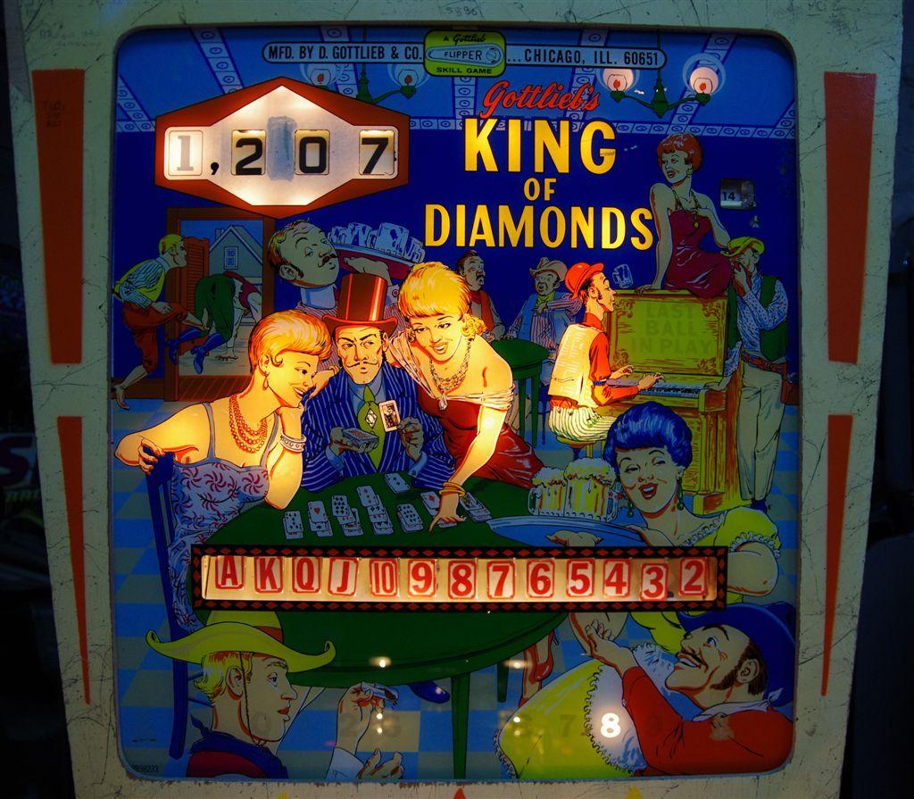 King of Diamond backglass
