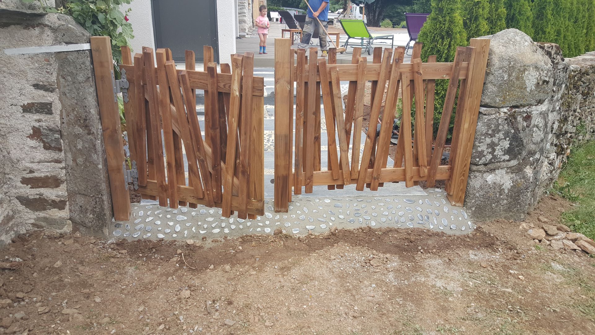 Création d'un portillon en bois