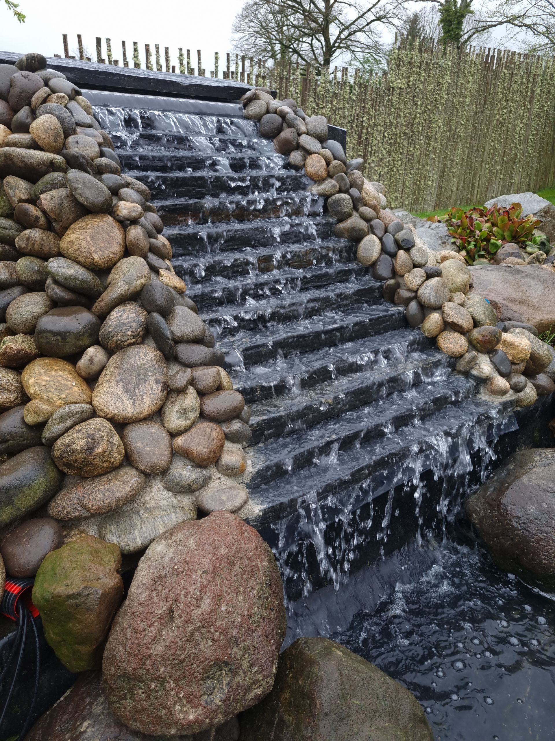 Un mur d'eau
