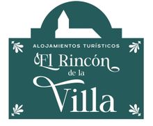 Un logotipo rectangular de color verde azulado oscuro con la parte superior redondeada, que presenta un icono de una iglesia blanca, el texto "ALOJAMIENTOS TUR&Iacute;STICOS" y el nombre de la marca.