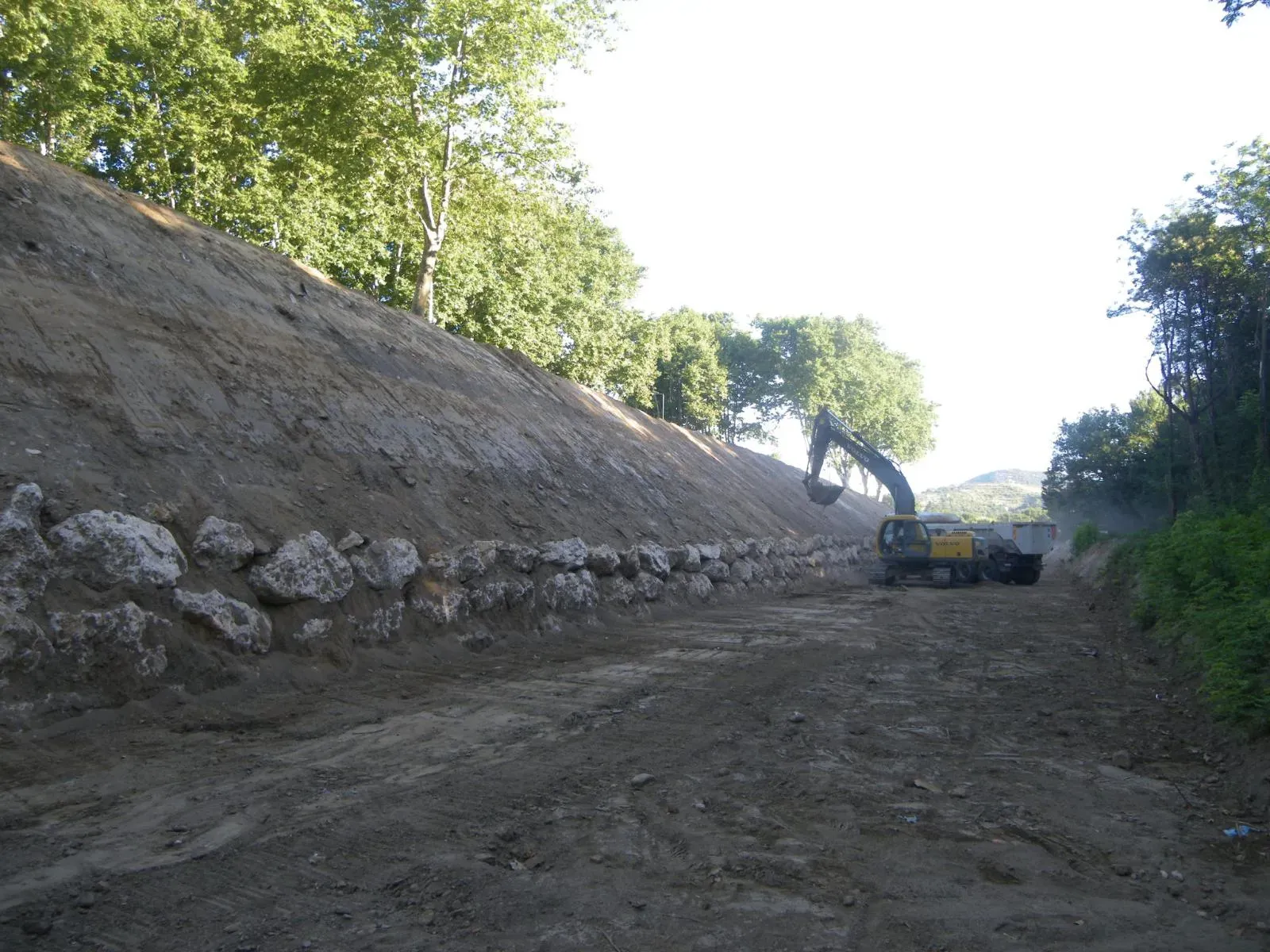 Construction mur de soutènement