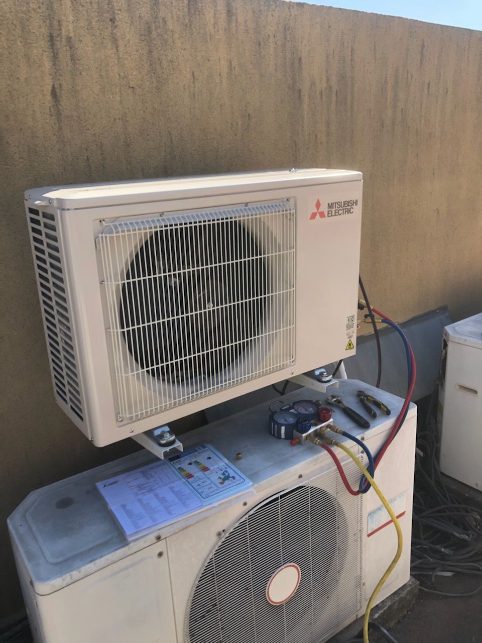 Système de climatisation installé en extérieur