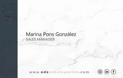 Es una tarjeta de presentación para un gerente de ventas.