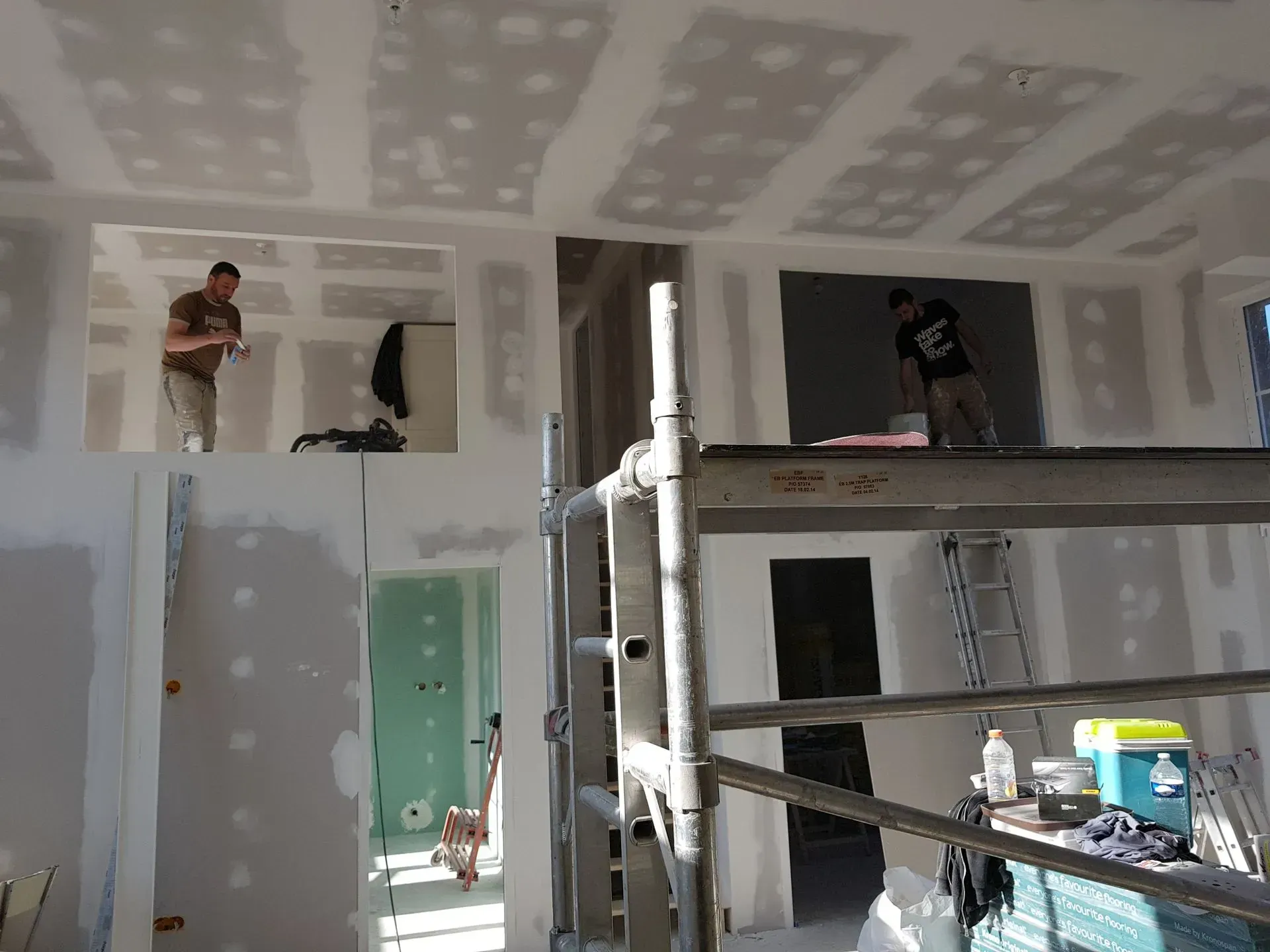 Réagencement et création de cloison dans un loft.