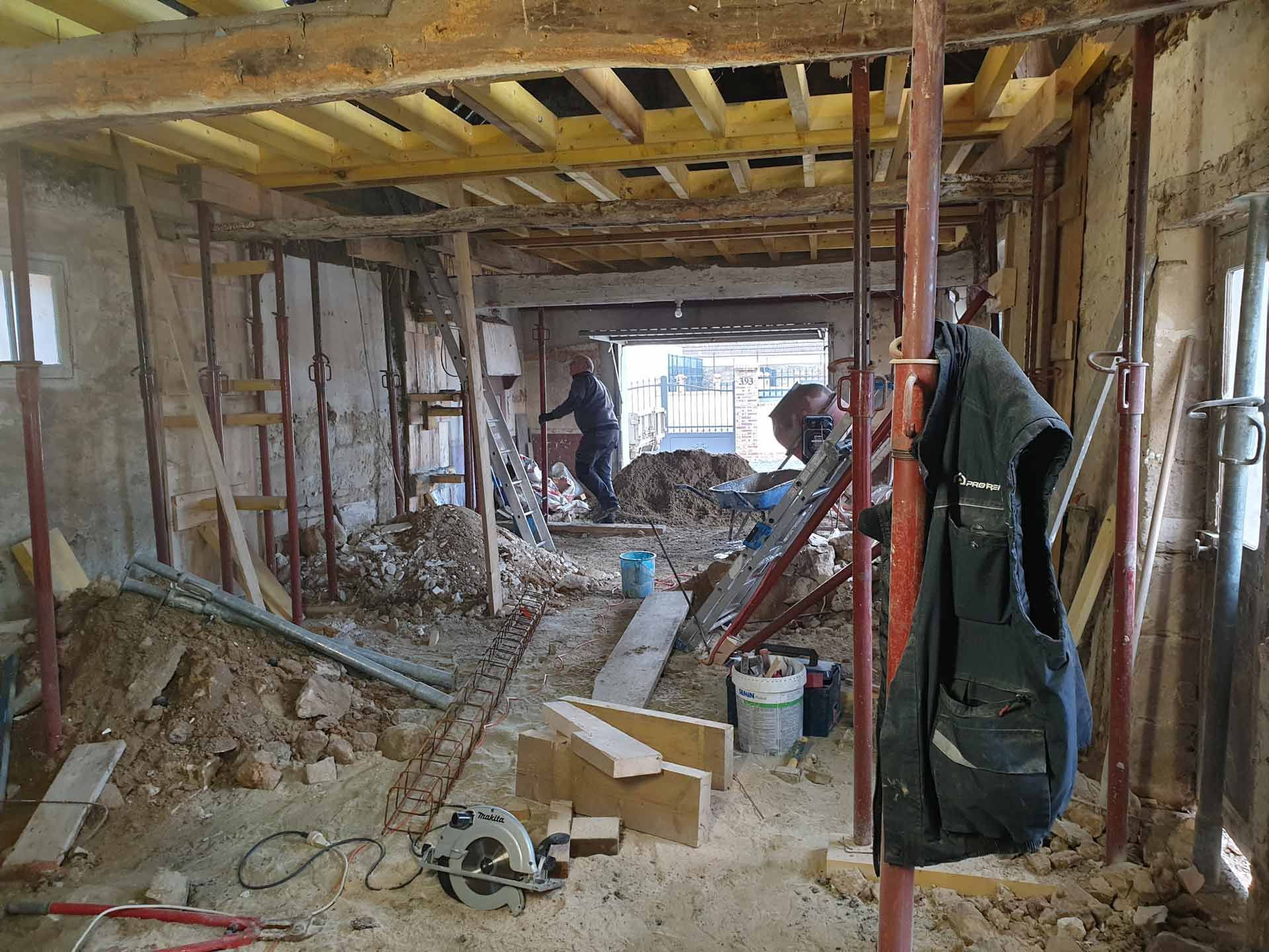 Ouverture d'un mur porteur intérieur