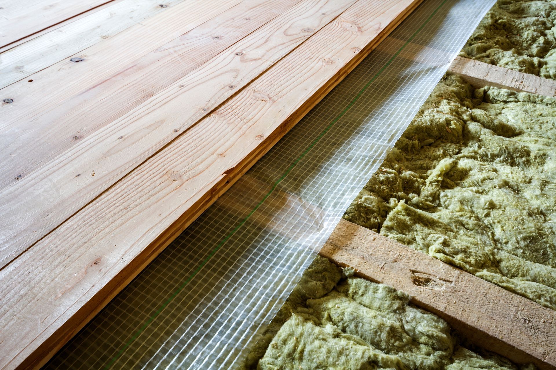 Isolation sous un parquet