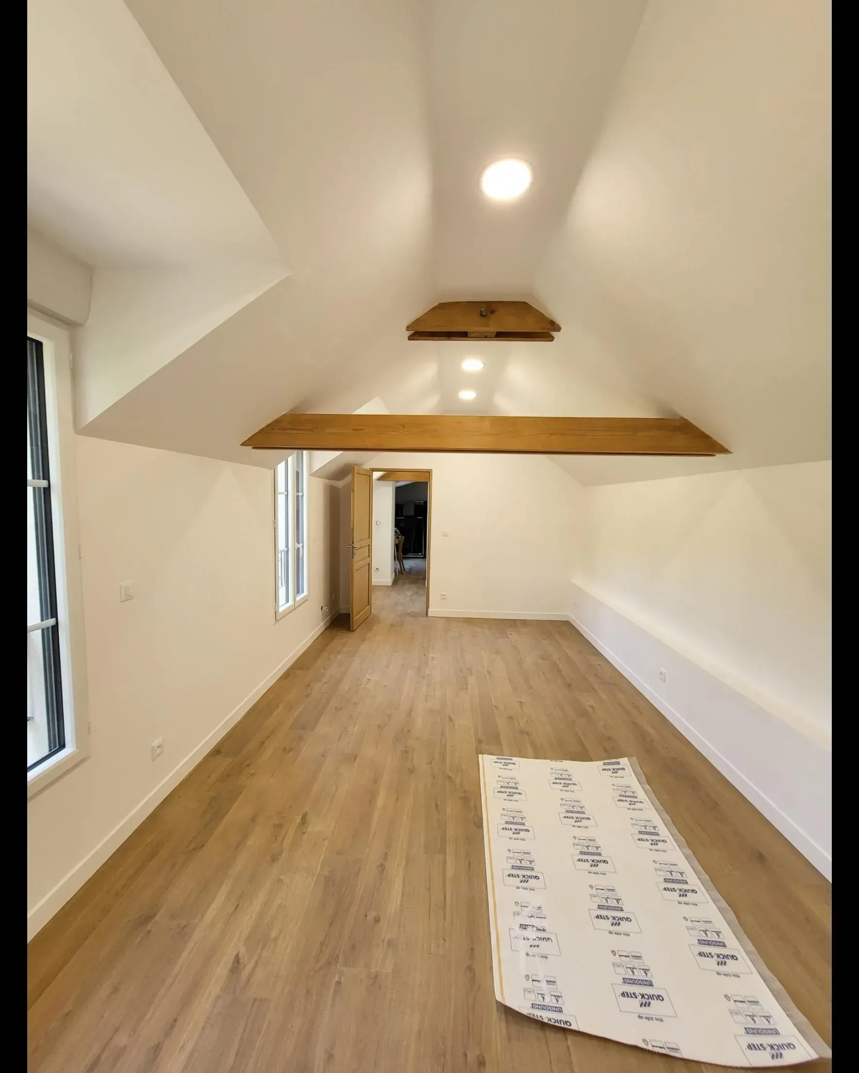 Après des travaux d'isolation de combles