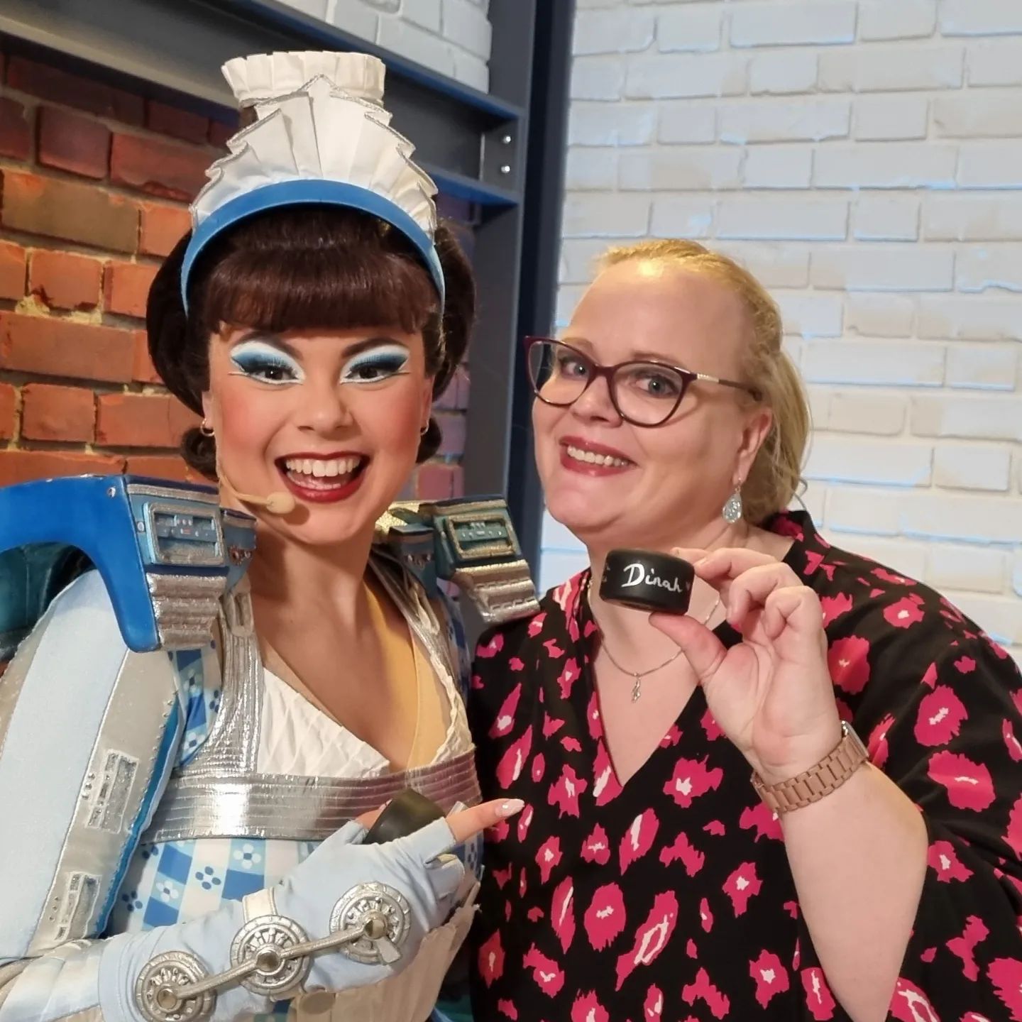 Meike Pöther zusammen mit 